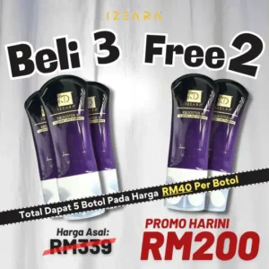 Pre-Order July 2025 - Buy 3 + Free 2 - RM200 (5 Botol)